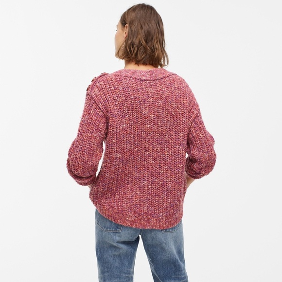 J.Crew Button-Detail Chunky Knit Pullover - Picture 9 of 10